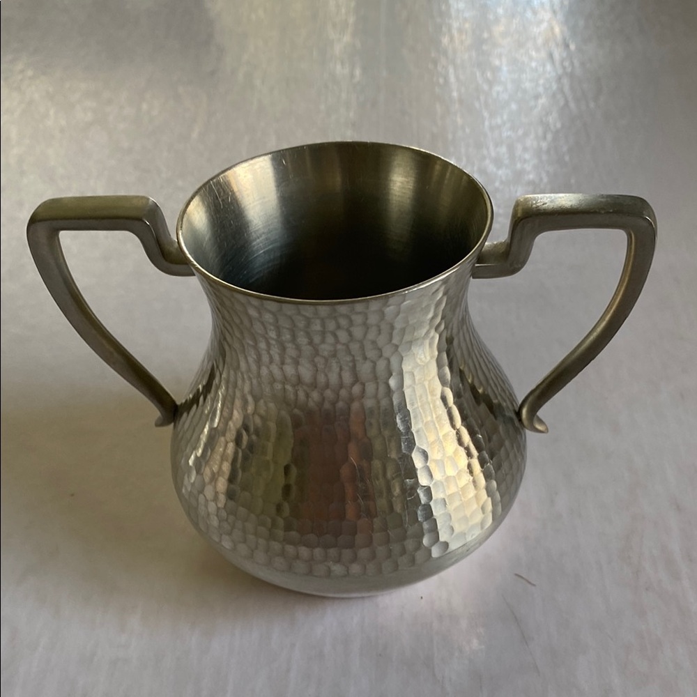 Hammered Silver Trophy Cup with Handles
